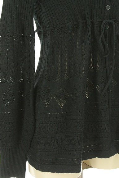 MAITRESSE（メトリーゼ）の古着「ウエストマークペプラム刺繍ニット（カーディガン・ボレロ）」大画像５へ