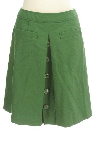 Te chichi（テチチ）の古着「タックスリットボタン膝丈スカート（スカート）」大画像１へ
