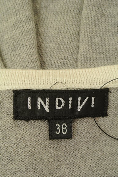 INDIVI（インディヴィ）の古着「スクエアーネック長袖ニット（ニット）」大画像６へ