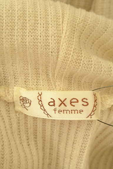 axes femme（アクシーズファム）の古着「レース刺繍デザインリブニット（ニット）」大画像６へ
