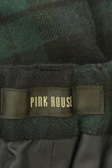 PINK HOUSE（ピンクハウス）の古着「裾フリルチェック柄ワイドパンツ（パンツ）」大画像６へ