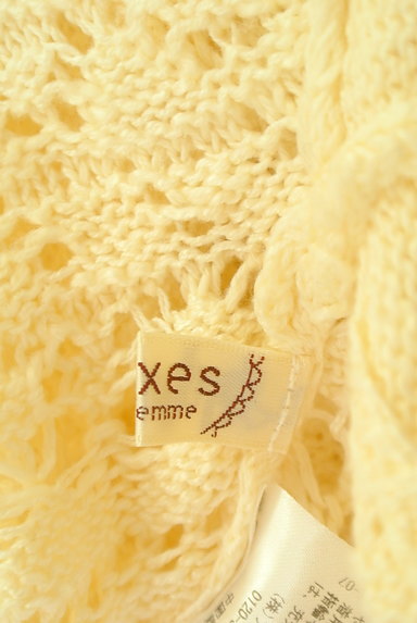 axes femme（アクシーズファム）の古着「クロシェ編み七分袖ニット（ニット）」大画像６へ