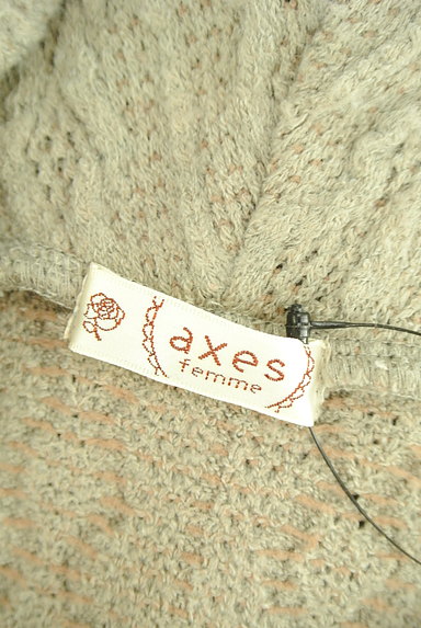 axes femme（アクシーズファム）の古着「オフタートル長袖ドッキングニット（ニット）」大画像６へ