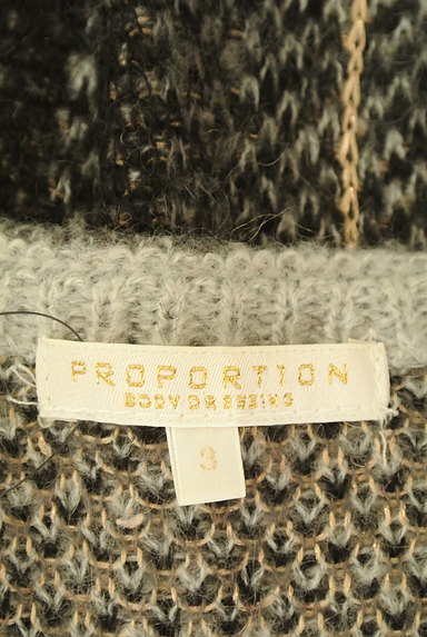 PROPORTION BODY DRESSING（プロポーションボディ ドレッシング）の古着「チェック柄ニットワンピース（セーター）」大画像６へ