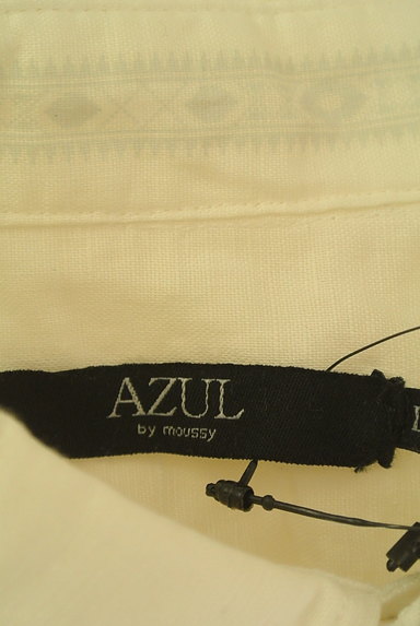 AZUL by moussy（アズールバイマウジー）の古着「ボタンアクセント七分袖シャツ（カジュアルシャツ）」大画像６へ