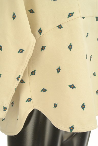 Jocomomola（ホコモモラ）の古着「小花刺繍スキッパーカラースウェット（スウェット・パーカー）」大画像５へ