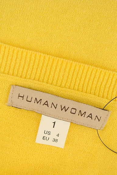 HUMAN WOMAN（ヒューマンウーマン）の古着「ボートネック７分袖カラーニット（ニット）」大画像６へ