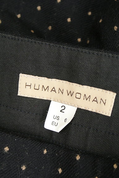 HUMAN WOMAN（ヒューマンウーマン）の古着「ドット柄タックウールスカート（スカート）」大画像６へ