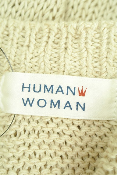 HUMAN WOMAN（ヒューマンウーマン）の古着「コットンローゲージニット（ニット）」大画像６へ