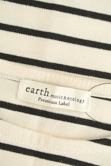 earth music&ecology（アースミュージック＆エコロジー）の古着「シフォンペプラムボーダーカットソー（カットソー・プルオーバー）」大画像６へ