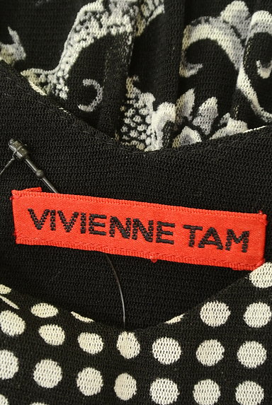 VIVIENNE TAM（ヴィヴィアンタム）の古着「アジアンモダン柄ワンピース（キャミワンピース）」大画像６へ
