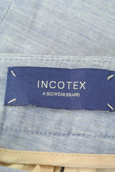 INCOTEX（インコテックス）の古着「シャンブレーセンタープレスパンツ（パンツ）」大画像６へ