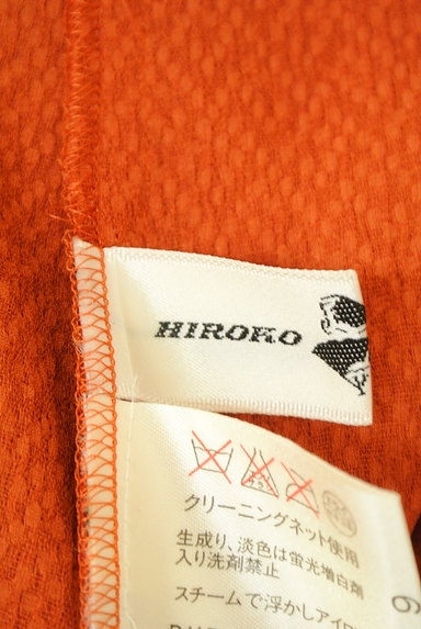 HIROKO KOSHINO（ヒロココシノ）の古着「テラコッタ楊柳ロングカーディガン（カーディガン・ボレロ）」大画像６へ
