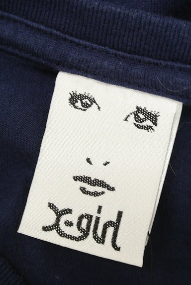X-girl（エックスガール）の古着「VネックロゴTシャツ（Ｔシャツ）」大画像６へ