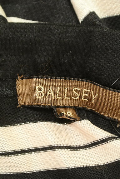 BALLSEY（ボールジィ）の古着「フロントギャザーボーダーカットソー（カットソー・プルオーバー）」大画像６へ