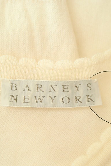 BARNEYS NEWYORK（バーニーズニューヨーク）の古着「ビーズネック７分袖ニットトップス（ニット）」大画像６へ