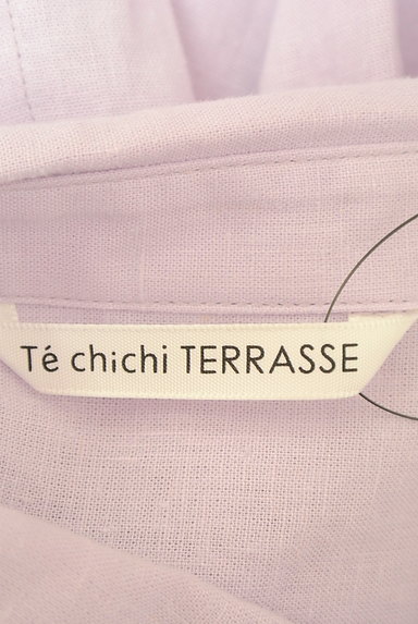 Te chichi（テチチ）の古着「ラベンダードロップショルダーシャツ（カジュアルシャツ）」大画像６へ