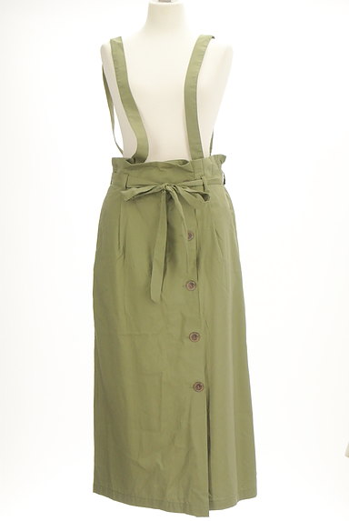 SM2（サマンサモスモス）の古着「ハイウエストタイトサロペットスカート（ロングスカート・マキシスカート）」大画像１へ