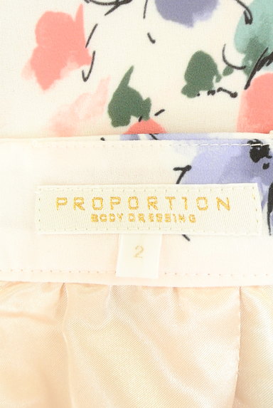 PROPORTION BODY DRESSING（プロポーションボディ ドレッシング）の古着「リボン付き花柄ミモレスカート（ロングスカート・マキシスカート）」大画像６へ