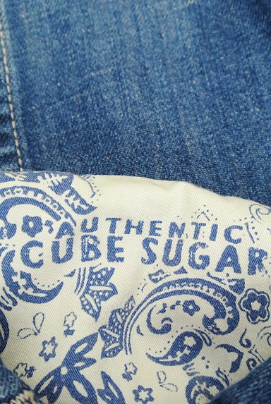 CUBE SUGAR（キューブシュガー）の古着「ペイズリーアクセントデニムジャケット（カジュアルシャツ）」大画像６へ