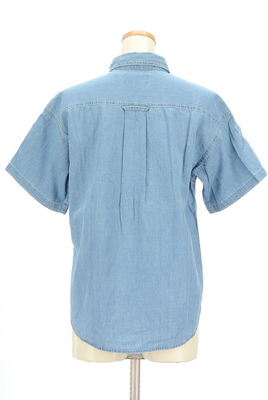 CUBE SUGAR（キューブシュガー）の古着「ロールアップデニムシャツ（カジュアルシャツ）」大画像２へ