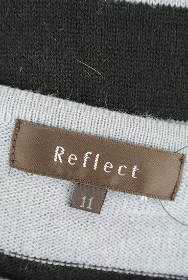 Reflect（リフレクト）の古着「ボーダー柄ロングニットトップス（ニット）」大画像６へ