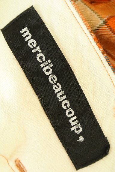 mercibeaucoup（メルシーボークー）の古着「チェック柄ワイドストレートパンツ（パンツ）」大画像６へ