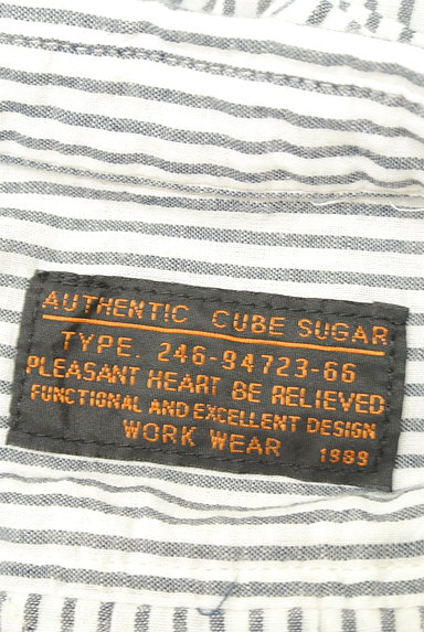 CUBE SUGAR（キューブシュガー）の古着「パッチワーク風カジュアルシャツ（カジュアルシャツ）」大画像６へ