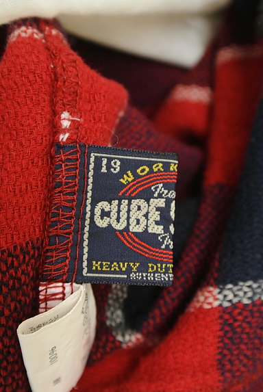 CUBE SUGAR（キューブシュガー）の古着「チェック柄フレアミモレスカート（ロングスカート・マキシスカート）」大画像６へ