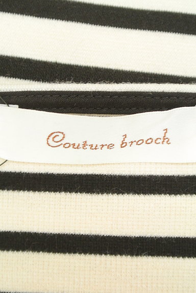 Couture Brooch（クチュールブローチ）の古着「肩リボンボーダー柄カットソー（カットソー・プルオーバー）」大画像６へ