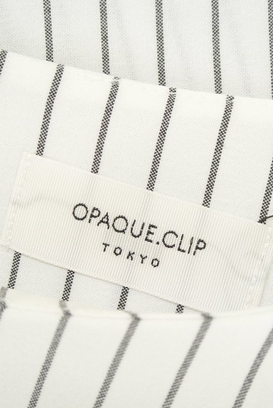 OPAQUE.CLIP（オペークドットクリップ）の古着「デザイン５分袖ストライプカットソー（カットソー・プルオーバー）」大画像６へ