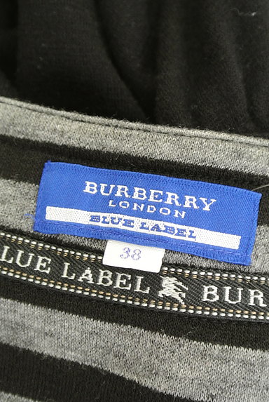 BURBERRY BLUE LABEL（バーバリーブルーレーベル）の古着「七分袖ボーダーフレアワンピース（ワンピース・チュニック）」大画像６へ