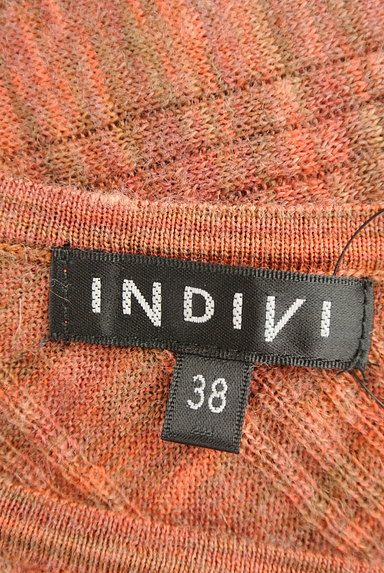 INDIVI（インディヴィ）の古着「アシンメトリーミックスニット（ニット）」大画像６へ