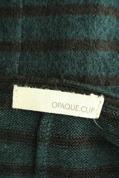 OPAQUE.CLIP（オペークドットクリップ）の古着「ボーダー柄ドルマンニットトップス（ニット）」大画像６へ
