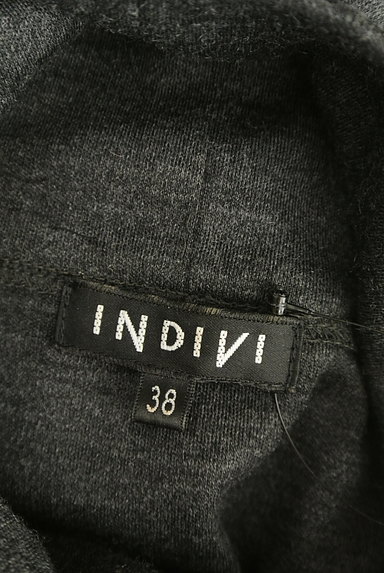INDIVI（インディヴィ）の古着「ベルト付きハイネックウールワンピ（ワンピース・チュニック）」大画像６へ