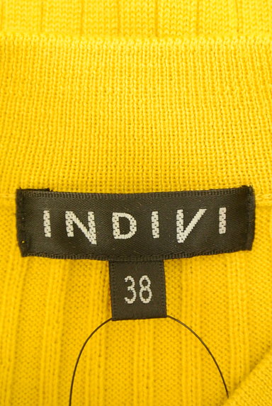 INDIVI（インディヴィ）の古着「ケーブル切替リブニットトップス（ニット）」大画像６へ