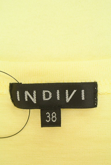 INDIVI（インディヴィ）の古着「フレンチスリーブロゴＴシャツ（Ｔシャツ）」大画像６へ