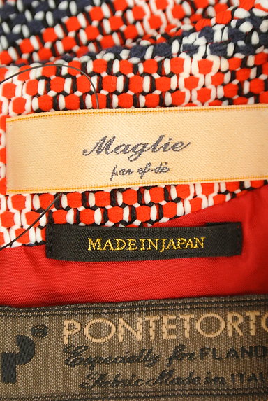 Maglie par ef-de（マーリエ パー エフデ）の古着「チェック刺繍ロングワンピース（ワンピース・チュニック）」大画像６へ