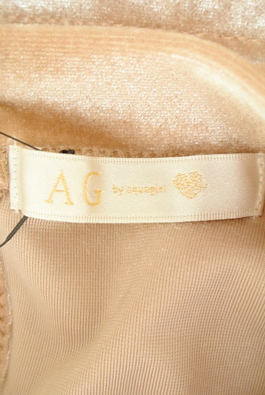 AG by aquagirl（エージーバイアクアガール）の古着「ベロアパフスリーブカットソー（カットソー・プルオーバー）」大画像６へ