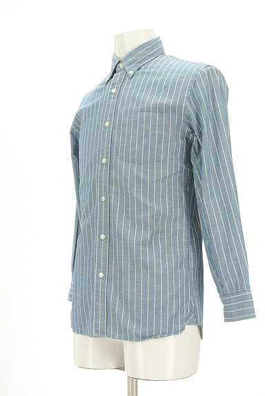 Brooks Brothers（ブルックスブラザーズ）の古着「ストライプ柄ダンガリーシャツ（カジュアルシャツ）」大画像３へ