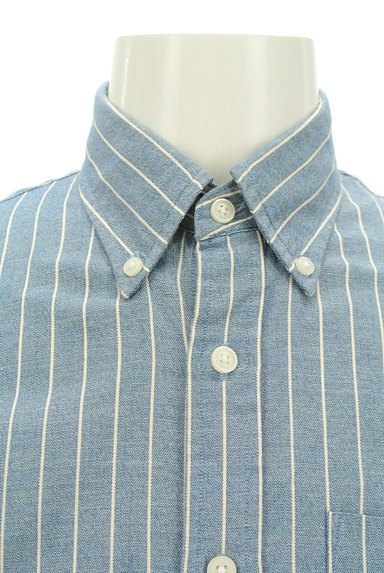 Brooks Brothers（ブルックスブラザーズ）の古着「ストライプ柄ダンガリーシャツ（カジュアルシャツ）」大画像４へ