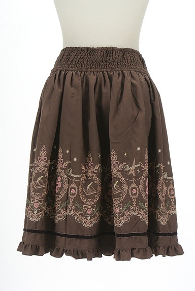 axes femme（アクシーズファム）の古着「ロマンス柄刺繍フレアスカート（スカート）」大画像２へ