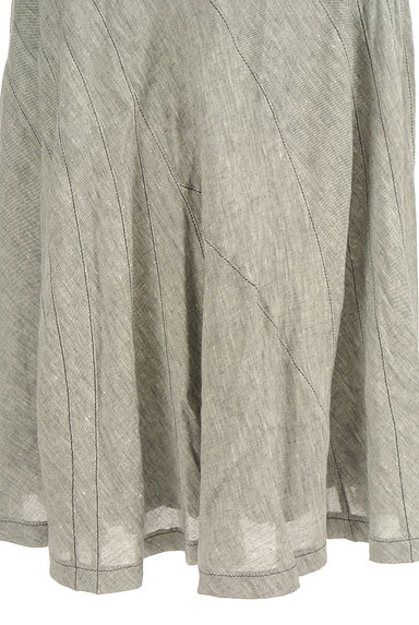 COMME CA（コムサ）の古着「膝下丈フレアリネンスカート（スカート）」大画像４へ