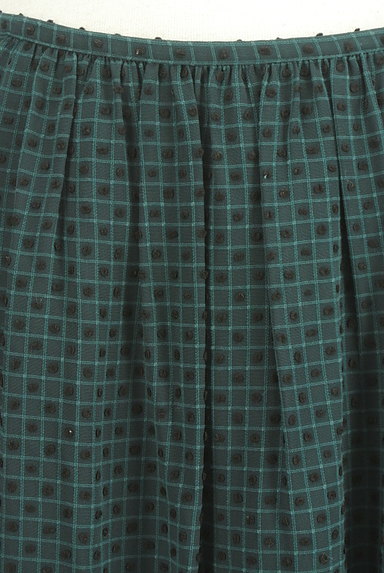 LOUNIE（ルーニィ）の古着「立体ドット刺繍チェック柄シフォンスカート（スカート）」大画像４へ