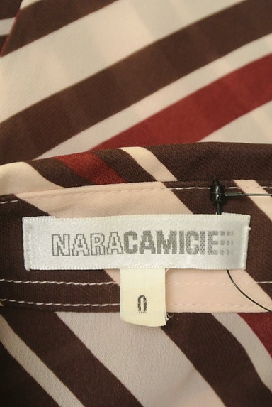 NARA CAMICIE（ナラカミーチェ）の古着「斜めマルチストライプシアーシャツ（カジュアルシャツ）」大画像６へ