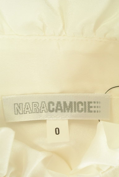 NARA CAMICIE（ナラカミーチェ）の古着「フリルシャイニーブラウス（ブラウス）」大画像６へ