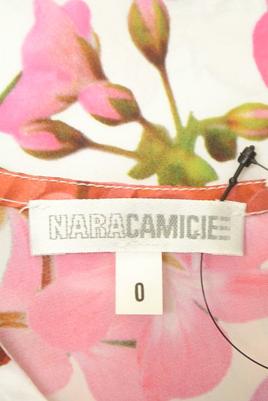 NARA CAMICIE（ナラカミーチェ）の古着「カラーフラワーとろみカットソー（カットソー・プルオーバー）」大画像６へ