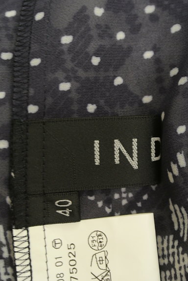 INDIVI（インディヴィ）の古着「ドット×ノルディック柄スカート（スカート）」大画像６へ