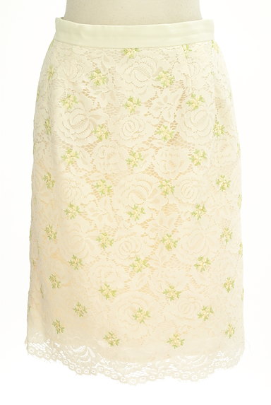 LAISSE PASSE（レッセパッセ）の古着「花柄刺繍総レースタイトスカート（スカート）」大画像１へ