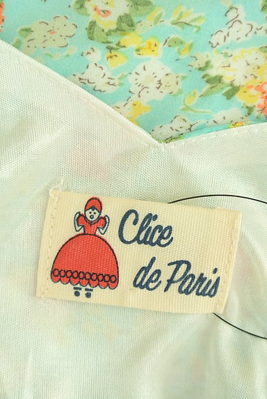 Clice de Paris（クリシェドゥパリス）の古着「小花柄シフォンワンピース（キャミワンピース）」大画像６へ